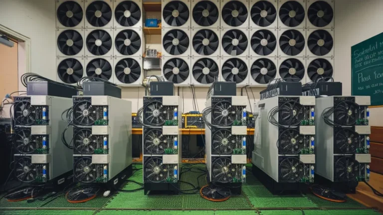 a photo of a bitcoin mining operation there are mu GdMLhcb3TWm1K4jfq9c4tg QGiKrGplTR VFP64dbBD6g